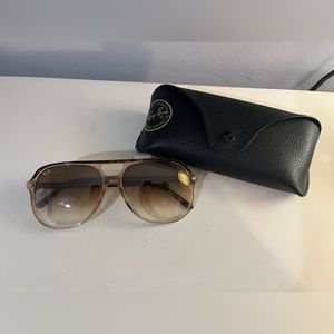 Ray Ban Bill in Polished Havana on Transparent Brown